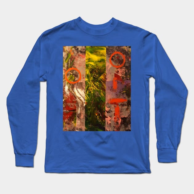 Melancholy Clown Long Sleeve T-Shirt by NightserFineArts